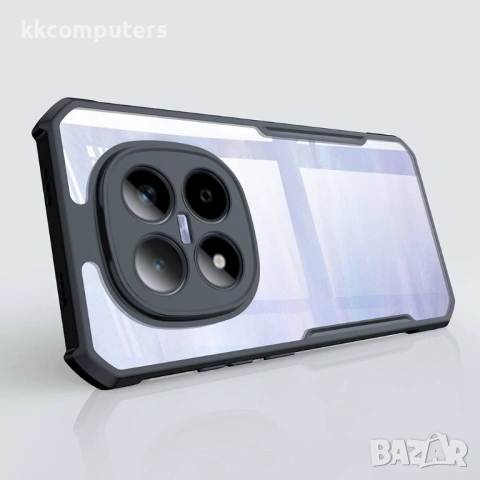 XUNDD Прозрачен Калъф за Xiaomi Redmi Note 15 Pro 5G - TPU+Акрил, Airbag, 0.8mm защита, Черен, снимка 2 - Резервни части за телефони - 53781093