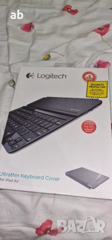 Безжична клавиатура Logitech ultrathin keyboard cover Apple Ipad Air, снимка 4 - Клавиатури и мишки - 50594746