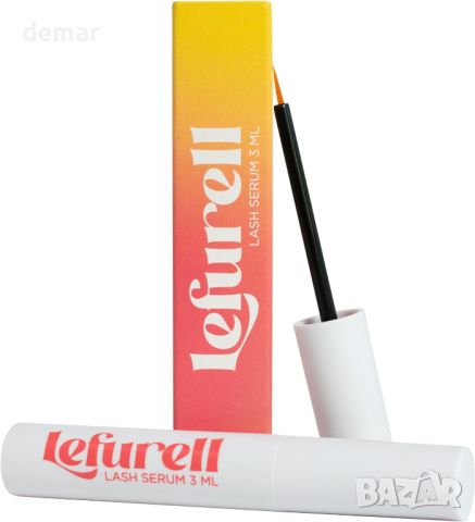 LEFURELL Eyelash Growth Серум за мигли, по-дълги, плътни и по-здрави мигли, без хормони, веган, 3 мл, снимка 1 - Козметика за лице - 45782397