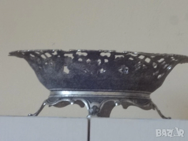 Орнаментална сребриста купа от Виена, снимка 7 - Антикварни и старинни предмети - 53528299