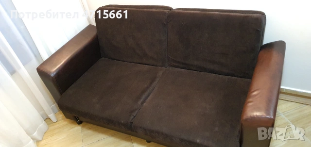 Двоен разтегателен диван 172/90см, снимка 4 - Дивани и мека мебел - 53988480