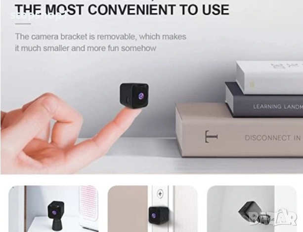 Мини камера Q18 4k HD Wifi акумулаторна , снимка 3 - Камери - 54254196