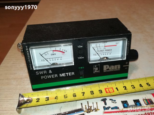 PAN INTERNATIONAL SWR230-SWR & POWER METER-GERMANY 2306240836, снимка 3 - Ресийвъри, усилватели, смесителни пултове - 46329257