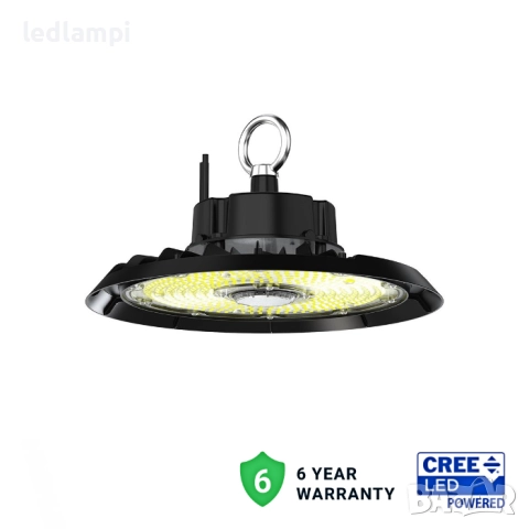 LED Индустриална Камбана 100W CREE Чип 135Lm/W - 6 Години Гаранция Студено Бяла Светлина