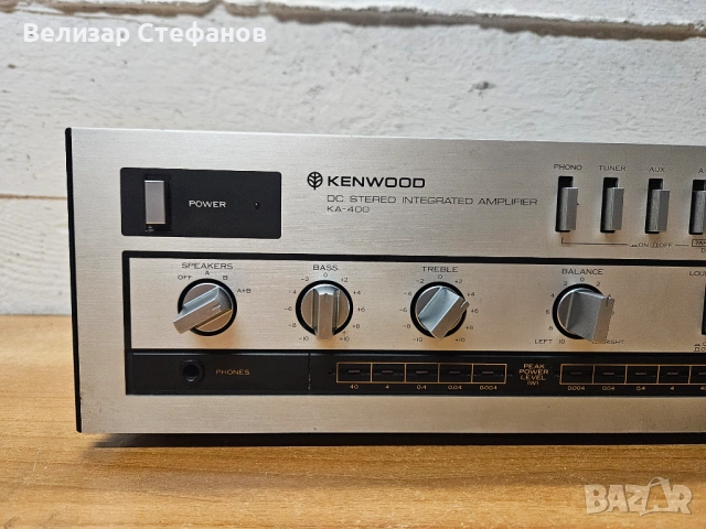 Kenwood KA-400 – Vintage Stereo Integrated Amplifier, снимка 3 - Ресийвъри, усилватели, смесителни пултове - 53852264