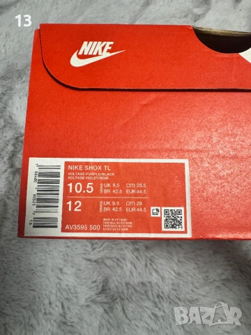 Чисто нови Nike Shox TL Blue Purple 44.5, снимка 3 - Маратонки - 53135417