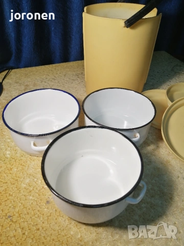 Емайлирани канчета за храна, снимка 3 - Съдове за готвене - 53849112