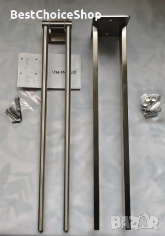 2бр. Двойни закачалки за баня – стенен монтаж