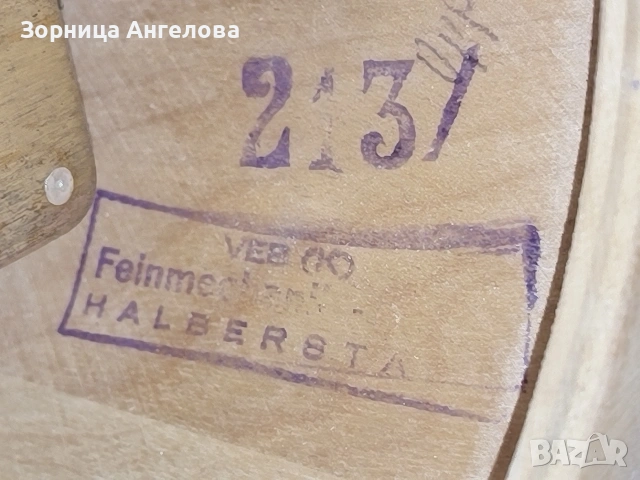 Продавам стар немски механичен часовник с ключ (VEB Halberg, ГДР). Работи отлично., снимка 3 - Антикварни и старинни предмети - 53691866