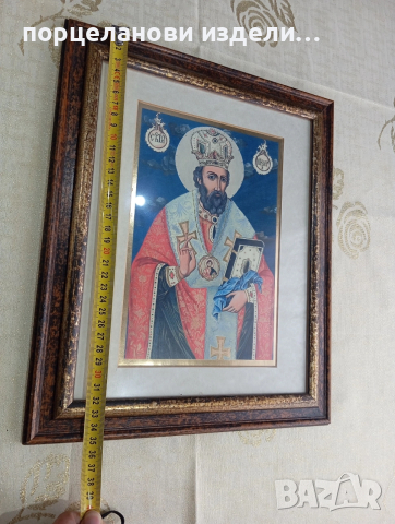 Свети Никола икона , снимка 3 - Икони - 53972993