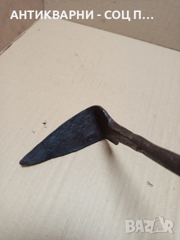 Соц Стар Ръчно Кован Ръжен За Пещи Камини Барбекюта Дължина 107см., снимка 3 - Антикварни и старинни предмети - 52539608