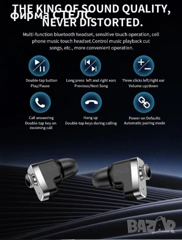  Смарт часовник STELS CB1 с Bluetooth слушалки + подарък каишка, снимка 18 - Смарт часовници - 50082813