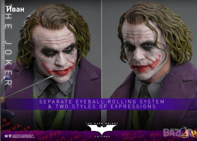 Hot Toys Master peace The Joker/ Хот Ройс Шедьовър на Клоунът , снимка 12 - Други игри - 44831174