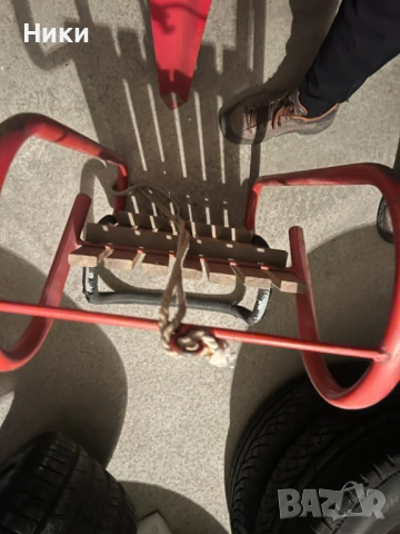 много здрава, метална шейна, снимка 2 - Зимни спортове - 53572377