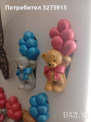 Мече с балони , снимка 2 - Статуетки - 53909809