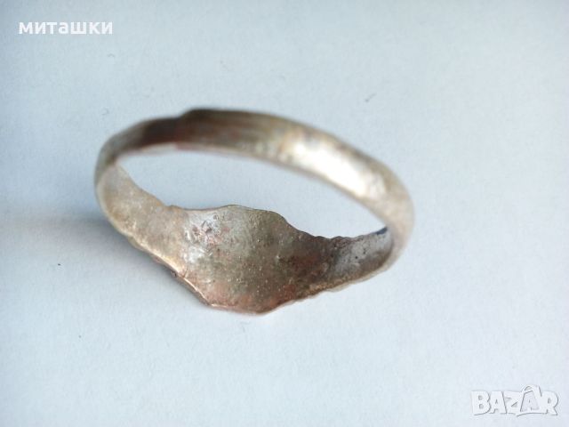 Стар пръстен печат с буква И, снимка 4 - Антикварни и старинни предмети - 45797310