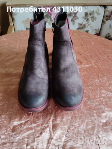 Дамски боти Rieker номер 42 кафяви, снимка 2 - Дамски ботуши - 53427601