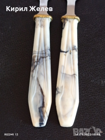 Две ретро вилички за десерт СССР Тбилиси за КОЛЕКЦИЯ 50640, снимка 2 - Други ценни предмети - 51733906