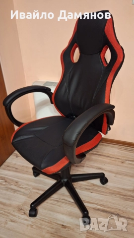 #Геймърски стол #Гейминг стол #Кожен стол #Компютърен стол #Офис стол, снимка 8 - Столове - 52425981