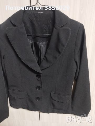черно сако от фин плат, снимка 1 - Сака - 45529604