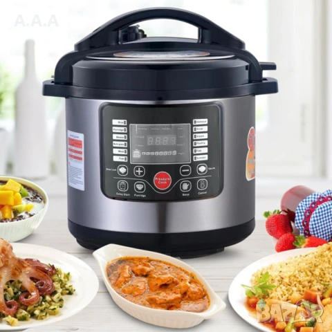  Мултикукър 6л с 16 програми и готвене под налягане, 1000W