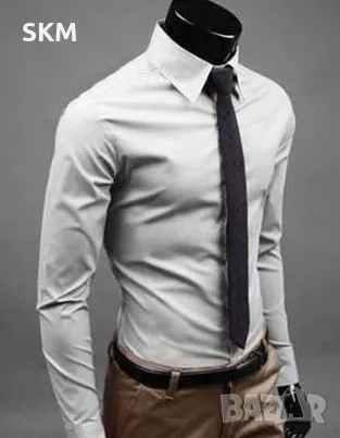 17 цвята Мъжки едноцветни вталени ризи rizi riza ednocvetni vtaleni, снимка 5 - Ризи - 50059328