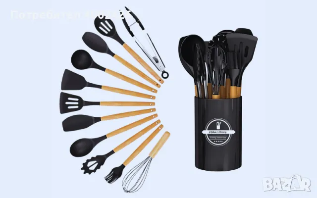 Кухненски прибори 13в1 комплект, снимка 2 - Прибори за хранене, готвене и сервиране - 49767663