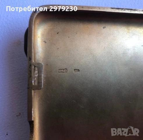 Стара руска табакера золотник сребро , снимка 4 - Антикварни и старинни предмети - 53586976