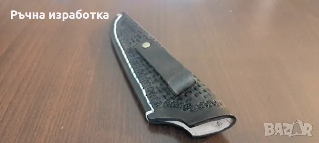 кания естествена кожа нож ножницата телешки бланк, снимка 4 - Ножове - 50261358