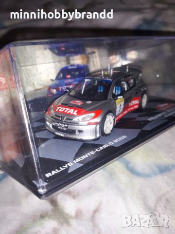 Fiat Ritmo 75 Abarth Peugeot 207 S 2000 Peugeot 206 WRC 1.43 Eaglemoss Rally Monte-Carlo , снимка 3 - Колекции - 46572445