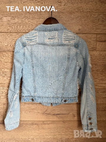 Дамско дънково яке Stradivarius , снимка 4 - Якета - 53995483