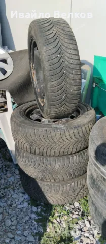 Зимни Гуми с джанти 5х100 r14, снимка 3 - Гуми и джанти - 50143754