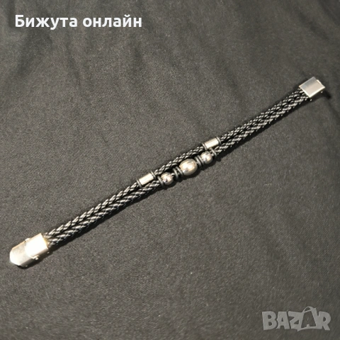 Гривна от кожа и медицинска стомана