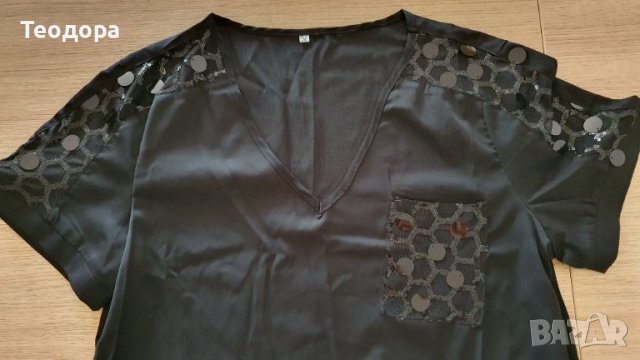 Елегантна блуза р.М, снимка 3 - Ризи - 45264756