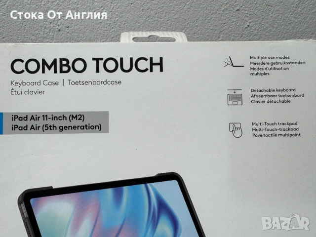Клавиатура Logitech Combo Touch iPad Air 11-inch 5th Gen / M2, снимка 6 - Клавиатури и мишки - 53870252