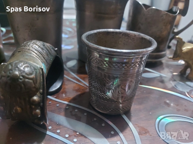 стари чаши сребърни , снимка 5 - Антикварни и старинни предмети - 53803173