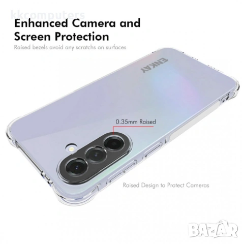 ENKAY HAT PRINCE Прозрачен Калъф за Samsung Galaxy A37 5G - TPU, Подсилени ъгли, Прозрачен, снимка 3 - Калъфи, кейсове - 54053481