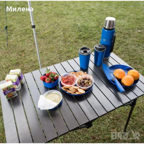 Сгъваема къмпинг маса 95х55 см, снимка 8 - Къмпинг мебели - 50019386