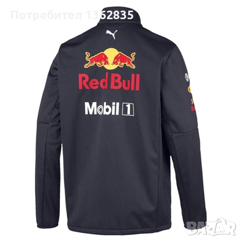 НОВО оригинално софтшел softshell яке PUMA RED BULL F1 размер M от САЩ , снимка 2 - Спортни дрехи, екипи - 52740430