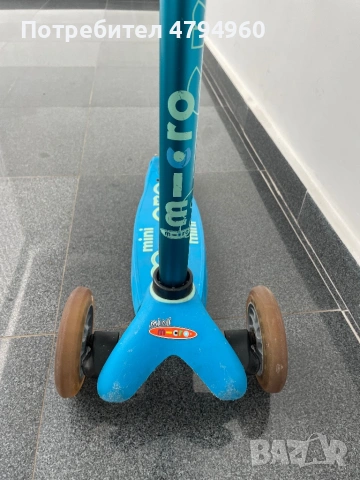 Детска тротинетка Micro-Mini Classic, синя, снимка 2 - Детски велосипеди, триколки и коли - 54178407