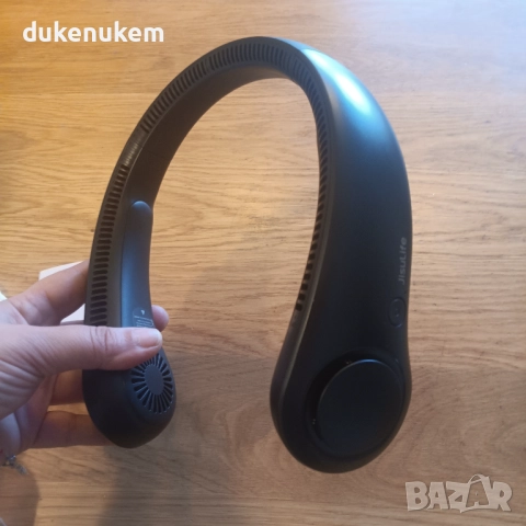 USB вентилатор за врат 5 скорости, 4000 mAh, безопасен, тих, hands-free, снимка 10 - Друга електроника - 52721941