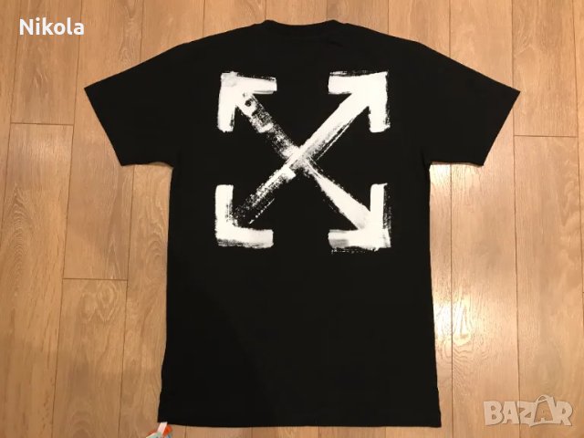 OFF-WHITE™ Paint Arrow Slim тениска, размер: S, снимка 11 - Тениски - 48678157