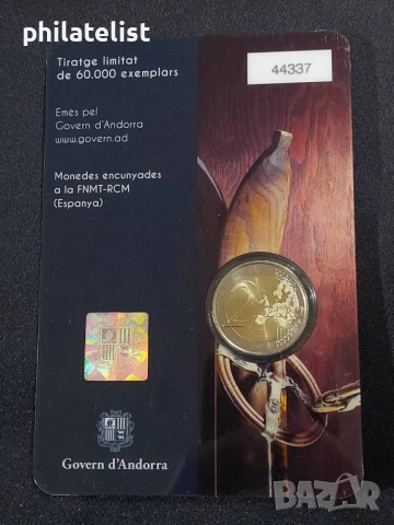 Андора 2024 - 2 евро - Ски-спорт в Андора Coincard BU , снимка 3 - Нумизматика и бонистика - 53698788