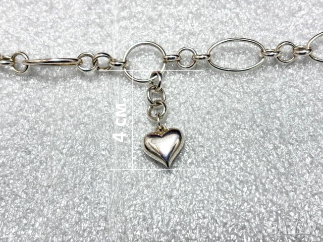 Сребърен Комплект/колие+гривна/ (проба 925)- 29,21 грама, снимка 14 - Колиета, медальони, синджири - 53732259