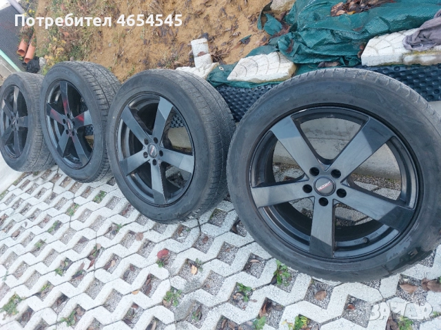 Джанти с гуми от Мерцедес GLK X204 235/55/19, 7,5Jx19H2 ЕТ42, снимка 4 - Гуми и джанти - 52455966