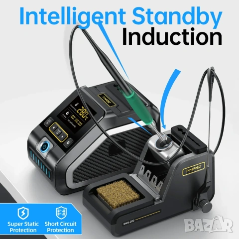 FNIRSI DWS-200 поялна станция 200W – бързо нагряване и прецизен контрол, снимка 7 - Друга електроника - 53903459