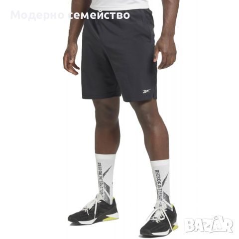 Мъжки къси панталони reebok workout ready woven shorts black, снимка 1 - Други - 46709268