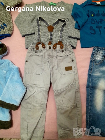 Блуза,риза и панталон дете от 1 до 2г., снимка 4 - Панталони и долнища за бебе - 24263753