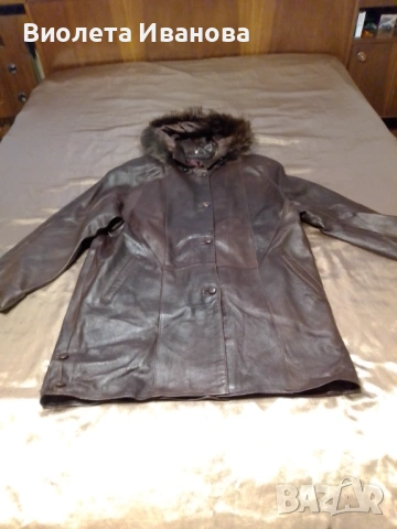 Кожено палто от естествена кожа , снимка 12 - Палта, манта - 53768707