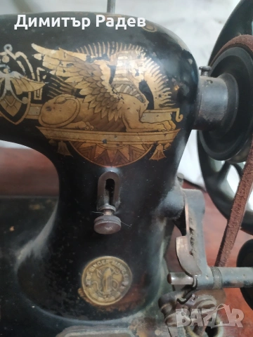 АНТИКА--РЕТРО КРАЧНА ШЕВНА МАШИНА--SINGER--1903 г купена--Гърция, снимка 3 - Шевни машини - 53493153